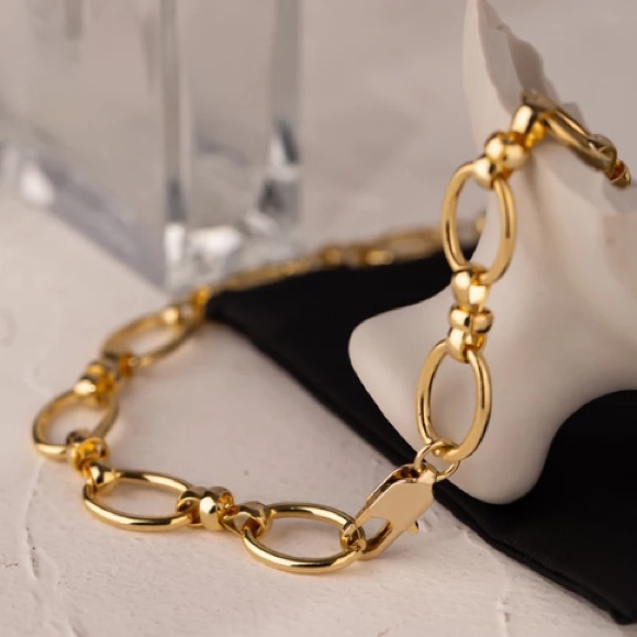 💛18K gold plated choker necklace - Picture 2 of 5